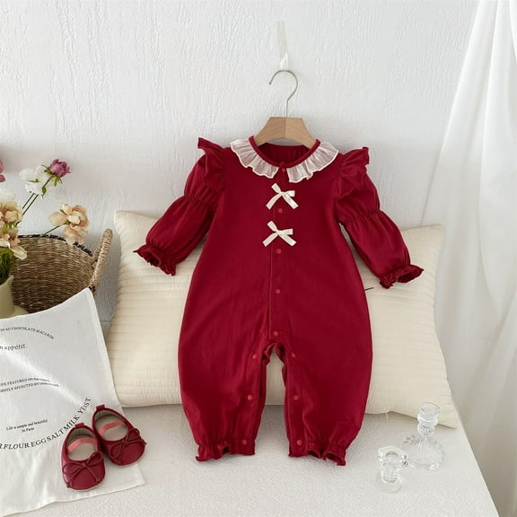 Girls Long Sleeve Pullover Romper Sweatshirt Bodysuits Romper Girl Organic 12 Month Girl Summer Clothes Baby Two Piece Outfit Girls 24 Month Girl Outfits Clothes Girls Baby Girl Outfits 6-12 Months