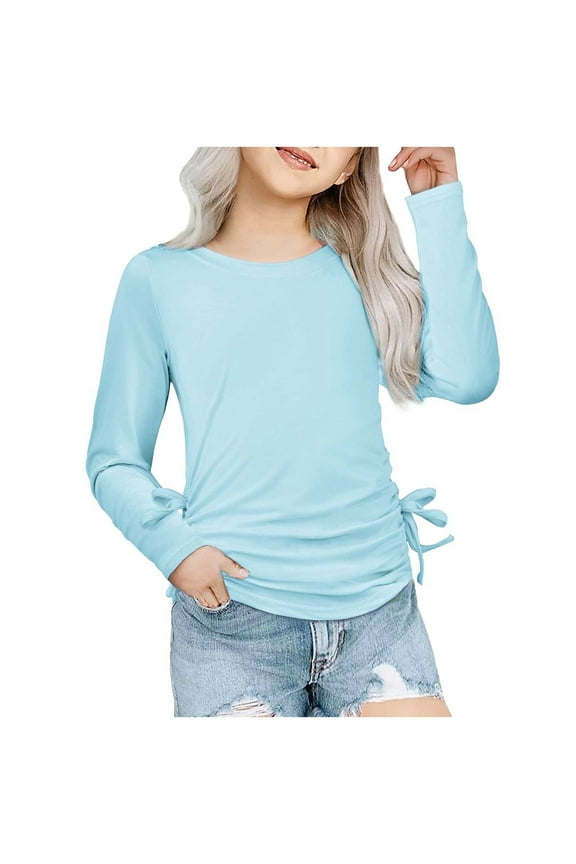 Girls Long Sleeve Shirts Cute Tops for Teen Girls Long Sleeve Girls Blouses Size 10-12 Girls Size 6 Girls' Clothing