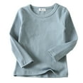 thumbnail image 1 of Girls Long Sleeve Shirts,Girls Tees Shirts Long Sleeve Tee with High Collar Soft Comfort Babies Boys Girls,Long Sleeve Shirts for Boys,12-24 Months, 1 of 2