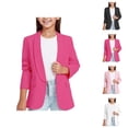 thumbnail image 1 of Girls Long Sleeve Shirts Shawl Style Formal Suit Jacket Open Front with Inner Pocket Elegant Outerwear for Kids Special Occasions, 1 of 9