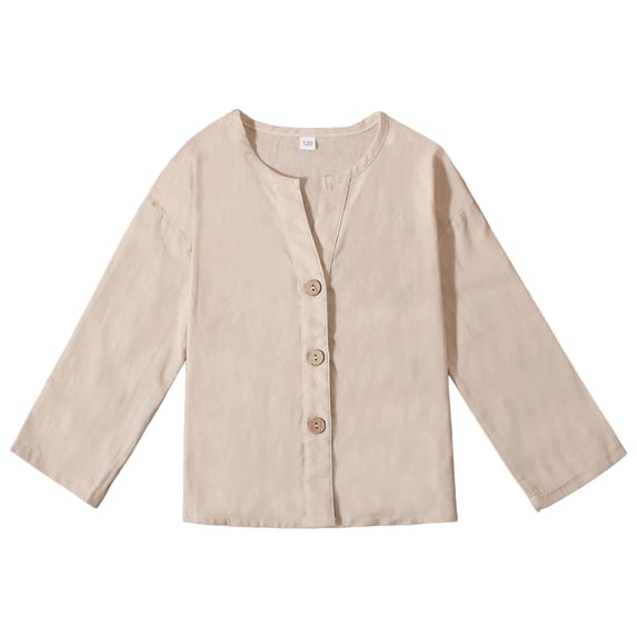 Girls Long Sleeve Shirts Soft Cotton Crewneck Basic Long-Sleeve T-Shirts Toddlers' Tagless Tees 6-12 Months 12-24 Months 2T 3T 4T 5T 6T 7T 8T 9T Children(Khaki,11-12 Years)