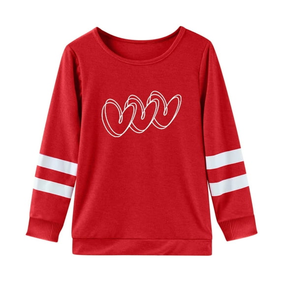 Girls Long Sleeve Shirts Super Soft Children Crew Neck Tunic Casual Girls' Tees Blouses A 7-8 Years