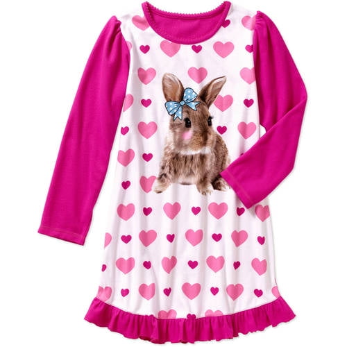 girls-long-sleeve-sleep-gown-walmart