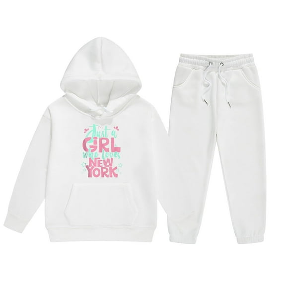 Girls Long Sleeve Sleepwear Set Casual Comfortable Pajamas for Children Stylish Loungewear Two Piece Outfit Soft Fabric and Bedtime