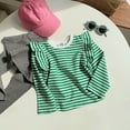 thumbnail image 1 of Girls Long Sleeve Stripe Top for Kids – Stylish Lightweight Tee for Everyday Wear Unisex Or Girls Wear Korean Striped Shirt for 1 8 Years Old Floral Top Long Sleeve Top Women, 1 of 2