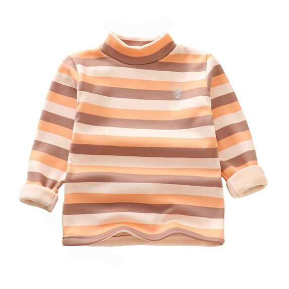 Girls Long Sleeve Striped Blouse Casual Pullover Top Soft Comfortable Tee for Toddler Kids Children Outfit