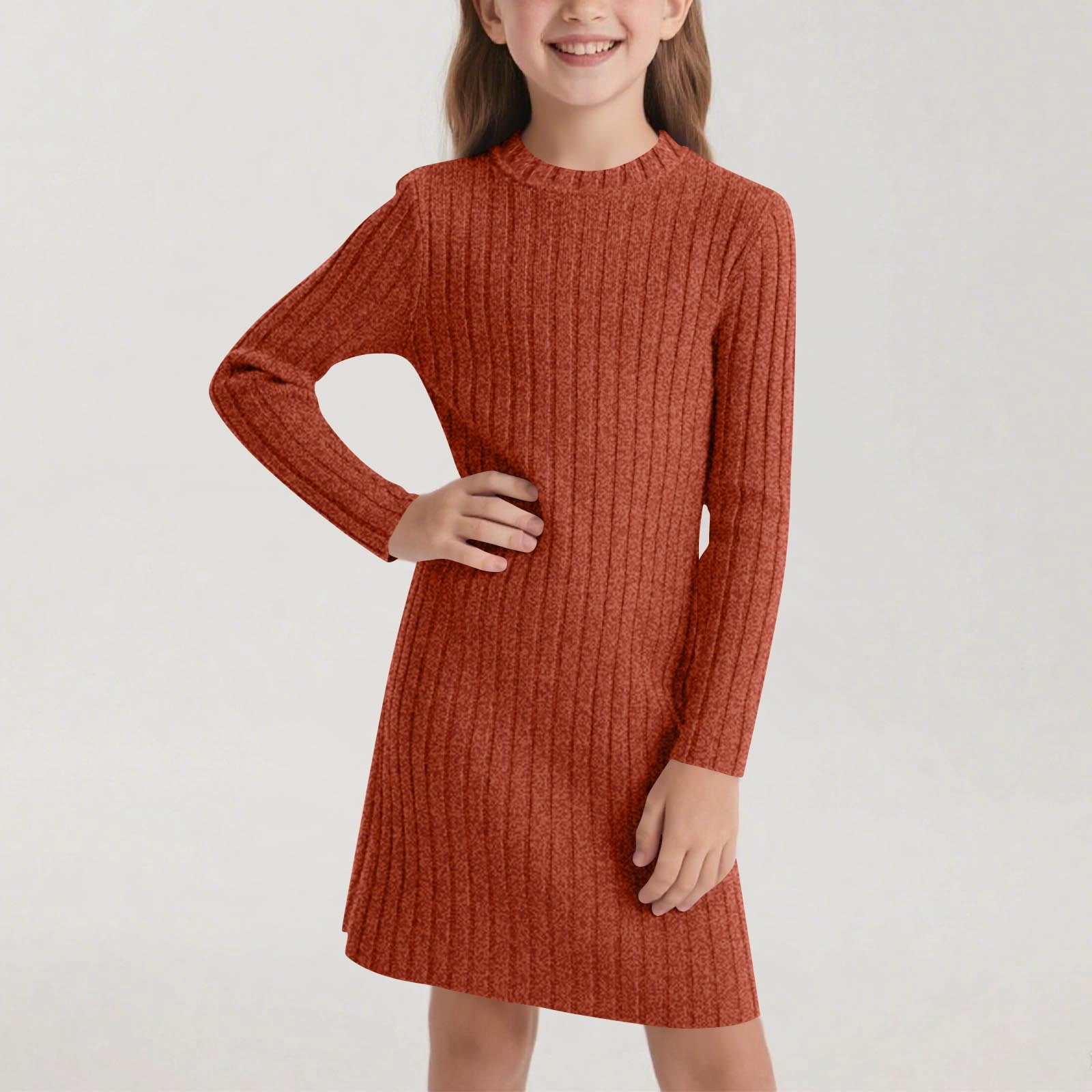 Girls Long Sleeve Sweater Dress Winter A-Line Knitted Midi Dress with Round Neck for Kids 8-12 Years Stretch Soft Casual Party Wear - Walmart.com Girls Long Sleeve Sweater Dress Winter A-Line Knitted Midi Dress with Round Neck for Kids 8-12 Years Stretch Soft Casual Party Wear - Walmart.com