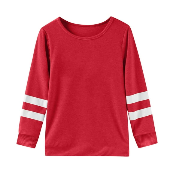 Girls Long Sleeve T Shirt Children's Crew Neck Top Girls T Shirt Tween Clothes for Girls Top with Bra Shelf Small Long Sleeve Shirt Girls Solid Long Sleeve Shirts Sports Shirts Kids High Necked Shirts