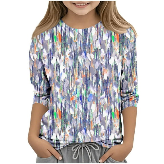Girls Long Sleeve T Shirts Girls Tops Size 14-16 Girls Plus Size Clothing 18-20 Girls T Shirts for Girls 10-12 Valentines for Girls Fall 2025