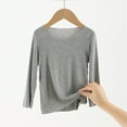 thumbnail image 1 of Girls Long Sleeve T Shirts Kids Fall Tops Crewneck Basic Tees 5-14Y, 1 of 5