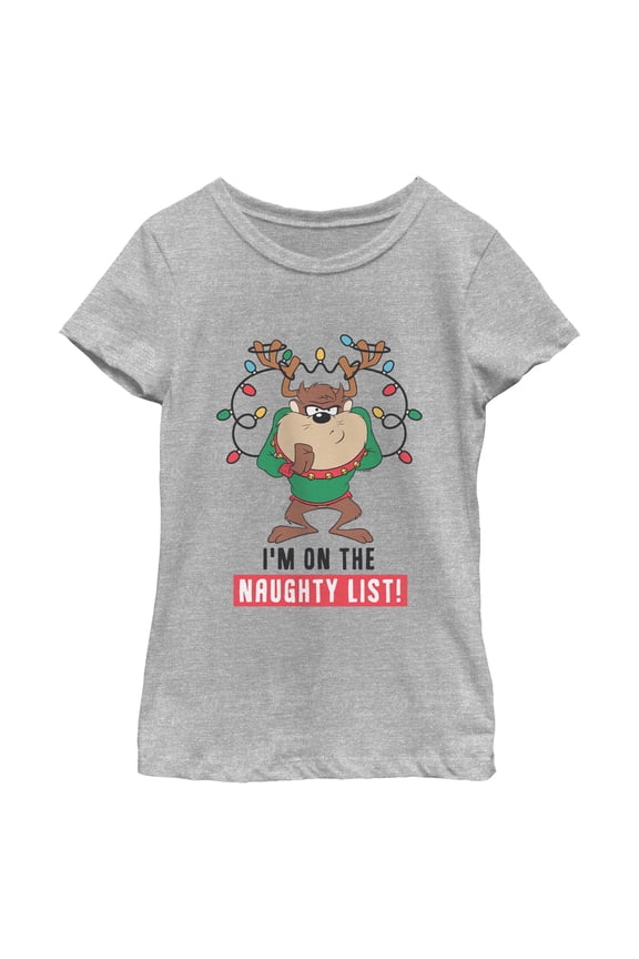 Girls Looney Tunes I'm On The Naughty List T Shirt