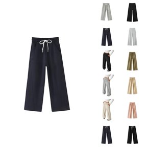 Girls' Loose Everyday Pants For Kids – Comfortable Casual Trousers For Girls With Relaxed Fit And Easy Elastic Waist
