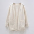 thumbnail image 1 of Girls' Loose Fit Long Knit Cardigan with Pockets for Fall and Winter Casual Wear, 1 of 9