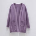 thumbnail image 1 of Girls' Loose Fit Long Knit Cardigan with Pockets for Fall and Winter Casual Wear, 1 of 7