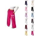 thumbnail image 1 of Girls Loose Fit Sweatpants Girls Lightweight Bowknot Sweatpants for Everyday Play – Relaxed Straight-Leg Kids Trousers with Pockets for Daily Casual and Outdoor Activities, 1 of 7