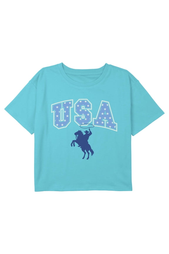 Girls Lost Gods USA Star Rodeo T Shirt