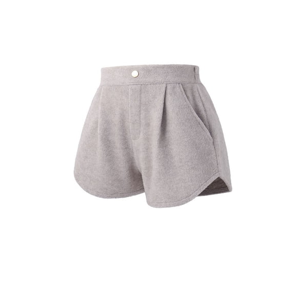 Girls Lounge Shorts High Waisted Casual Summer Bottoms with Dolphin Hem Button Detail and Pockets Soft Comfortable Activewear for Home Play Workout and Everyday Wear Kids Clothes