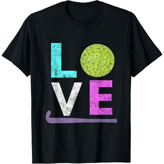 Girls Love Field Hockey Fun Birthday Gift TShirt T-ShirtMen and women, Black T-shirt, size: Extra large S-4XL