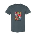 thumbnail image 1 of Girls Love My Autism Swag A Neurodiversity Pride Awareness Unisex T-Shirt, 1 of 2