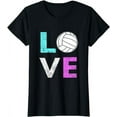 thumbnail image 1 of Girls Love Volleyball Best Fun Birthday Gift TShirt, 1 of 5