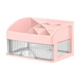 thumbnail image 1 of Girls Lovely Receiving Storage Box,Makeup Organizer with 1 Drawers, Cosmetic Display Cases, Makeup Storage Box ,Desktop/Vanity Countertop/Bathroom Counter Storage(Pink), 1 of 5