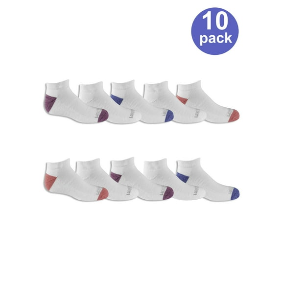Girls Low Cut Socks, 10 Pair