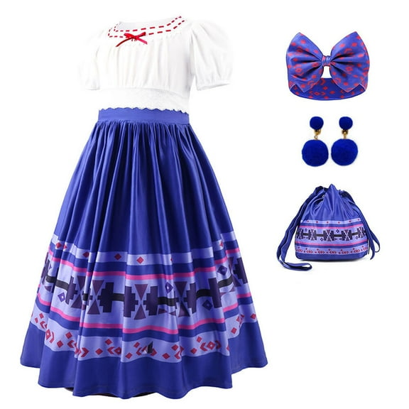 Girls Luisa Costume Princess Dress Birthday Halloween Cosplay Dresses