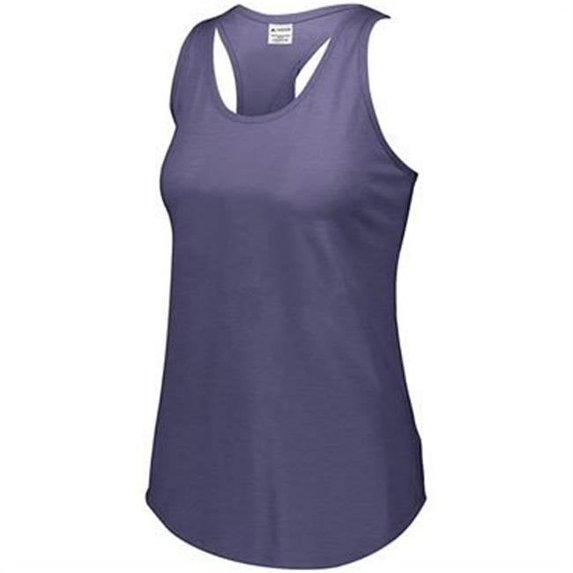 Girls Lux Triblend Tank Top, Navy Heather - Large