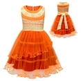 thumbnail image 1 of Girls Madrigal Cosplay Costume Princess Dress Kids Party Birthday Tutu Dresses, 1 of 7