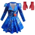 thumbnail image 1 of Girls Mal Costume Cosplay Dress Halloween Fancy Outfit Sets, 1 of 8