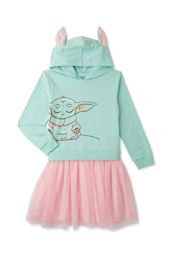 Girls Mandalorian Long Sleeve Cosplay Dress, Sizes 4-12