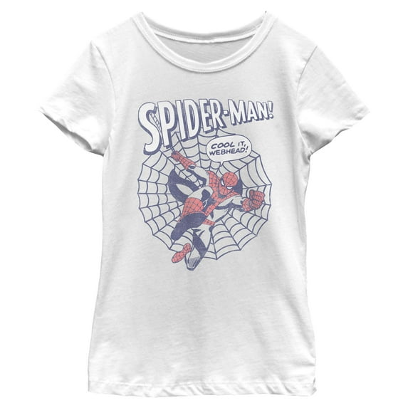 Girls Marvel: Spider-Man Cool It Webhead T Shirt