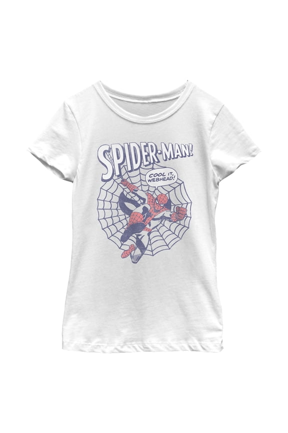 Girls Marvel: Spider-Man Cool It Webhead T Shirt