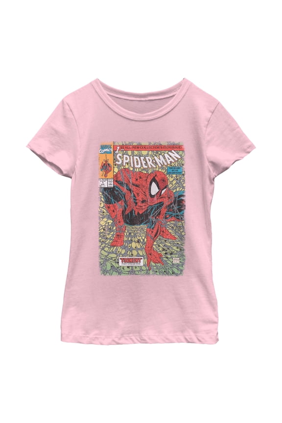 Girls Marvel Spider-Man Torment Comic Cover T Shirt