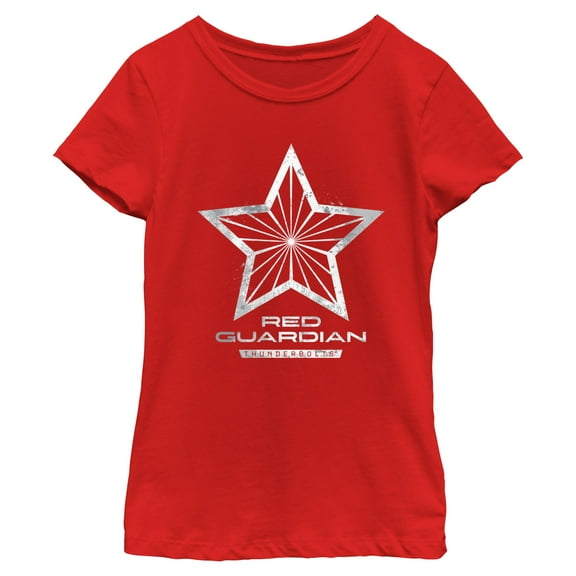 Girls Marvel: Thunderbolts Red Guardian Logo T Shirt