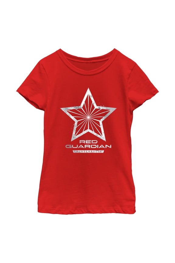 Girls Marvel: Thunderbolts Red Guardian Logo T Shirt