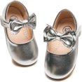thumbnail image 1 of Girls Mary Jane Dress Shoes Front Bow Ballerina Flats Princess Wedding Party School Shoes (Toddler/Little Kid/Big Kid), 1 of 6