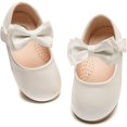 thumbnail image 1 of Girls Mary Jane Dress Shoes Front Bow Ballerina Flats Princess Wedding Party School Shoes (Toddler/Little Kid/Big Kid), 1 of 6