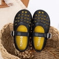 thumbnail image 1 of Girls Mary Jane Flats Breathable PU Faux Leather School Shoes with Adjustable Buckle Strap Lightweight Non-Slip Black,Size 11, 1 of 7