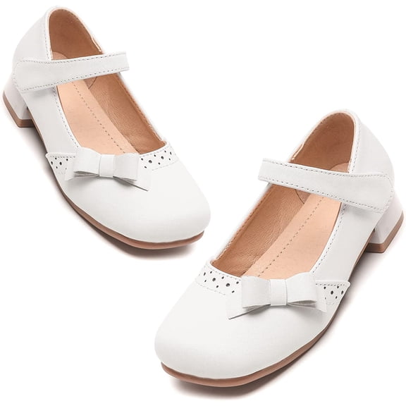 Girls Mary Jane Shoes School Dress Shoes Low Heel Party Wedding Shoes for Kids (Toddler/Little Kid/Big Kid)