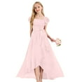 thumbnail image 1 of Girls Maxi Dress, Flowy Tiered Skirt with Smocked Bodice and Ruffle Hem, Beautiful Dress for Birthday Parties, Weddings, and Special Photos.,Pink,160, 1 of 2