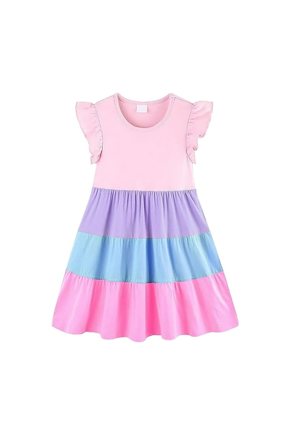 Girls Maxi Dresses Size 10-12 Cotton Girls Summer Dresses Tween Sleeveless Bubble Hem Sundress Casual Beach Vacation with Pockets for 7-12 Years