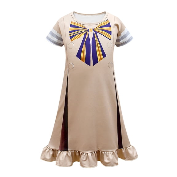 Girls Megan Sleep Dress Cartoon Short Sleeve Costumes Halloween Dress up