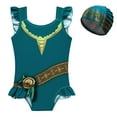 thumbnail image 1 of Girls Merida Princess Swimsuit One Piece Bathing Suit Swimwear, 1 of 7
