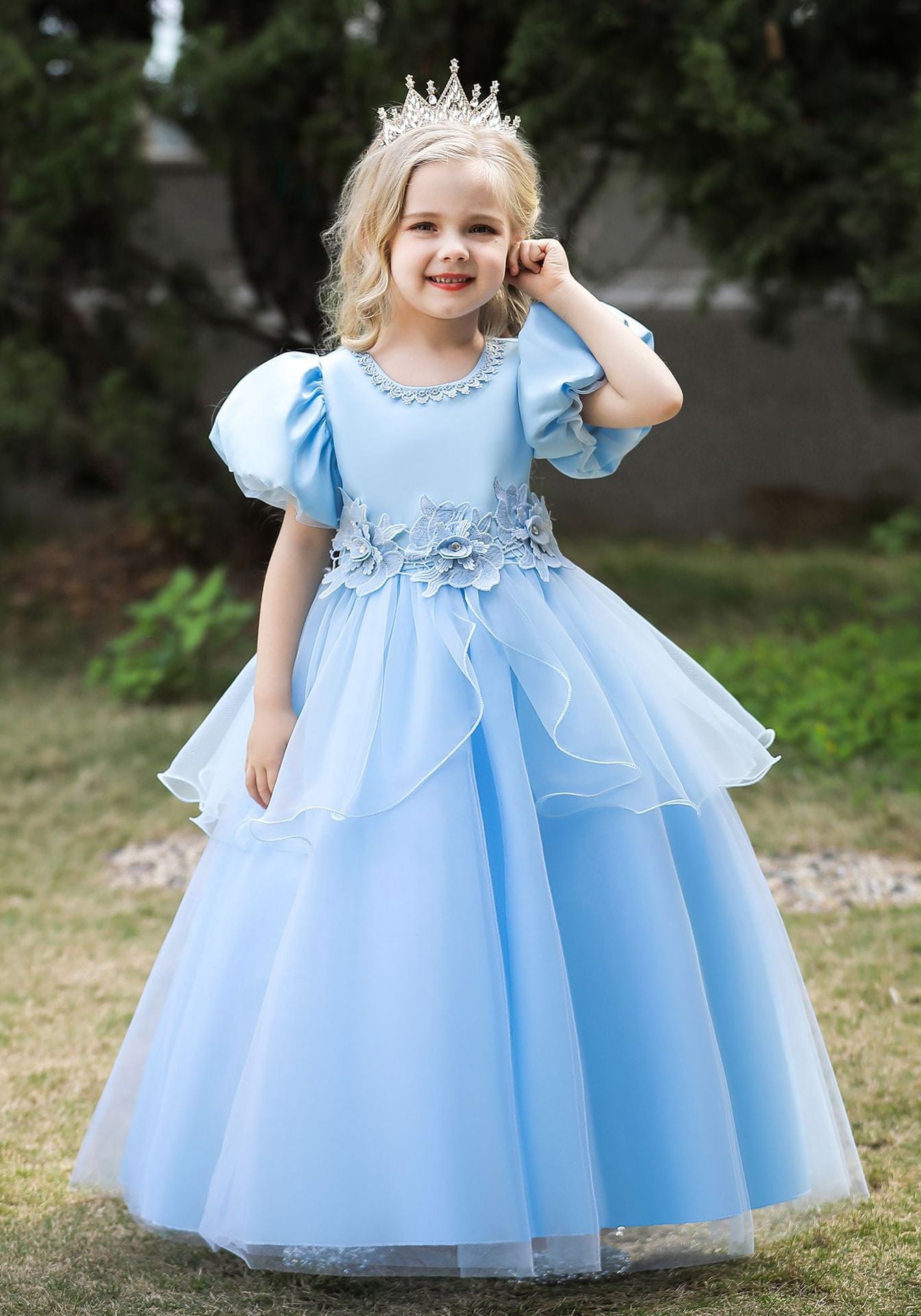 chinese dress ladies Mermaid Blue Tutu Dress main image 1
