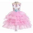 thumbnail image 1 of Girls Mermaid Dress Unicorn Dress Kids Play Dress up Costume Party Dress, 1 of 3