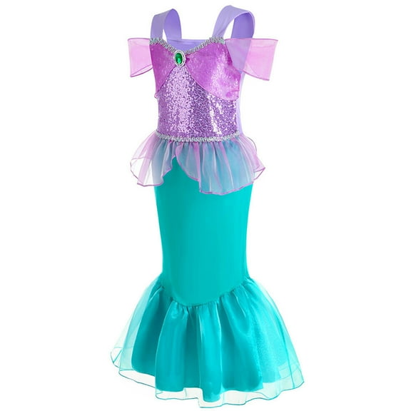 VAAT 3-12T Girls Ariel Mermaid Dress Princess Dress Party Halloween Costume