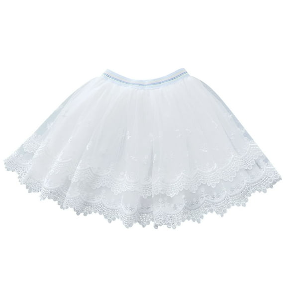 Girls' Mesh Skirt, Puffy Tutu Skirt for Medium to Large Children, Versatile Layered Design for Daily and Festive Occasions.