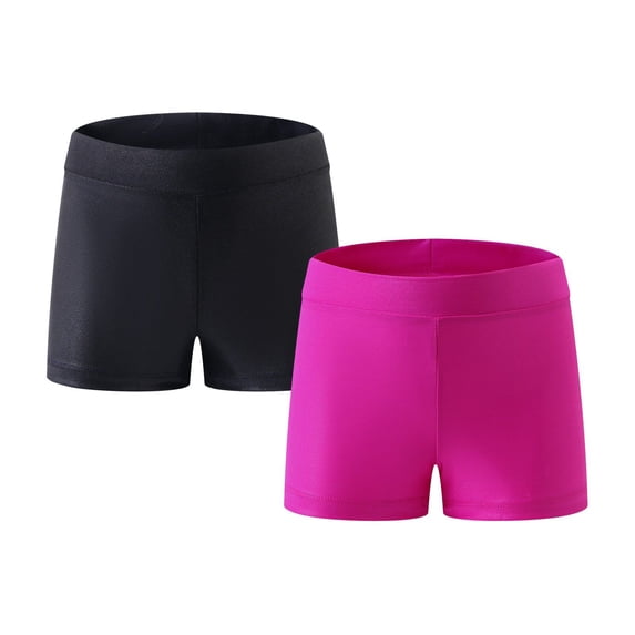 Girls Metallic Shorts Sparkly Hot Pants Shiny Dance Outfits Short Pants Dance Pants Yoga Pants
