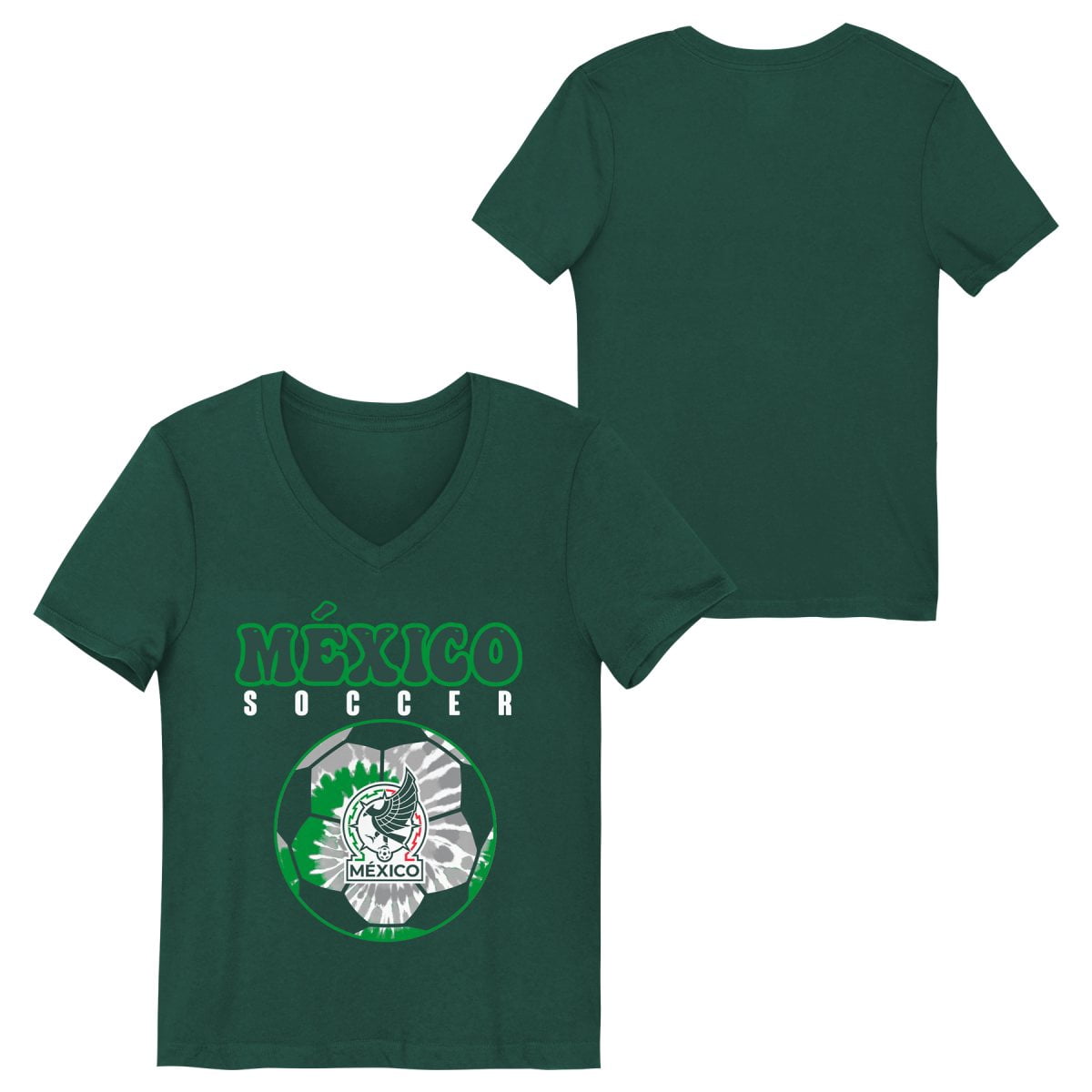 National Team Youth Girls Green Soccer Ball Graphic Tee